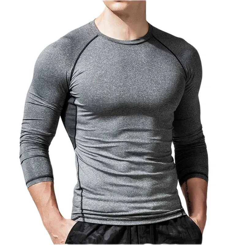 Herren Funktions-Langarmshirt aus atmungsaktivem Material mit sportlicher Passform – Marzano