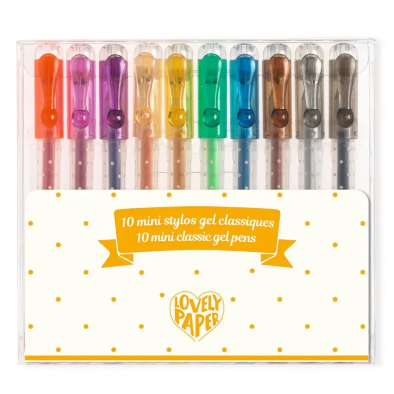 10 Mini-Gelstifte Klassisch von DJECO White Smoke Djeco